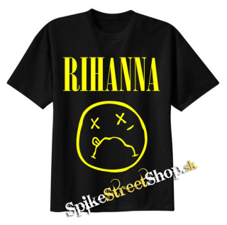 RIHANNA - Smile - pánske tričko (-80%=VÝPREDAJ)
