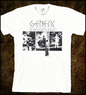 GENESIS - Lamb On Broadway Photo - biele pánske tričko (-70%=VÝPREDAJ)