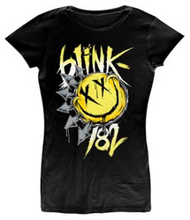 BLINK 182 - Big Smile - čierne dámske tričko (-70%=VÝPREDAJ)