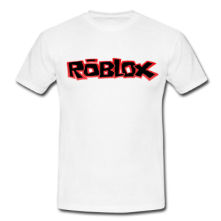 ROBLOX - Logo Red Black - biele detské tričko (-50%=VÝPREDAJ)