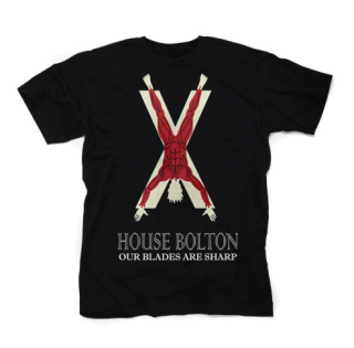 HOUSE BOLTON - Game Of Thrones - čierne pánske tričko (-60%=VÝPREDAJ)
