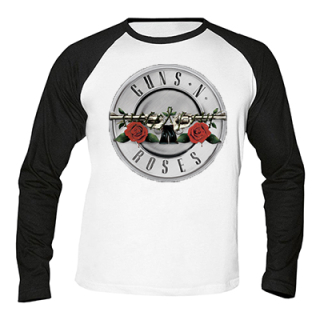 GUNS N ROSES - Greatest Silver Logo - pánske tričko s dlhými rukávmi (-60%=VÝPREDAJ)