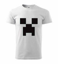 MINECRAFT - Creeper - biele pánske tričko