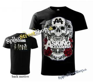ASKING ALEXANDRIA - Skull & Roses - čierne pánske tričko