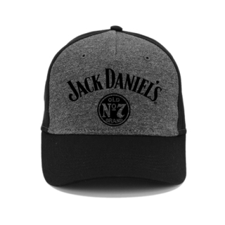 JACK DANIELS - Old No.7 Brand - šedočierna bavlnená šiltovka (-50%=VÝPREDAJ)