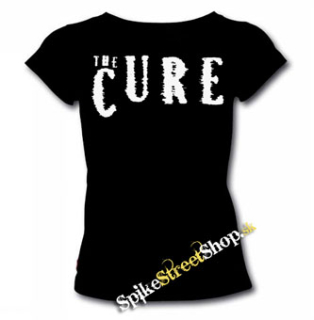 THE CURE - Logo - čierne dámske tričko (-50%=VÝPREDAJ)