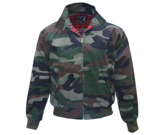 Bunda HARRINGTON - Woodland Camo (-50%=VÝPREDAJ)