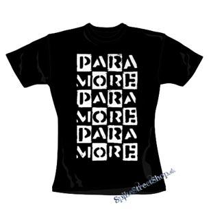 PARAMORE - Boxes - čierne dámske tričko (-50%=VÝPREDAJ)