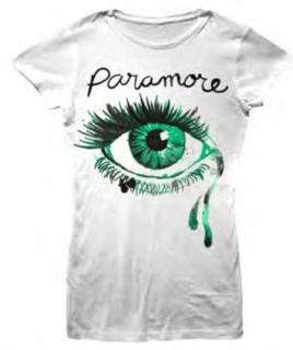 PARAMORE - Crying Eye Ladies Skinny Fit - biele dámske tričko (-50%=VÝPREDAJ)