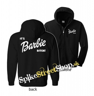 IT´S BARBIE BITCH - mikina na zips (-60%=VÝPREDAJ)