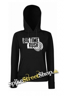 BIG TIME RUSH - Logo - čierna dámska mikina (-50%=VÝPREDAJ)