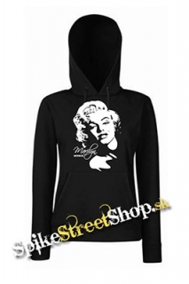 MARILYN MONROE - Portrait - čierna dámska mikina (-60%=VÝPREDAJ)