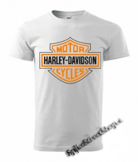 HARLEY DAVIDSON - Motor Cycles - biele pánske tričko (-50%=VÝPREDAJ)