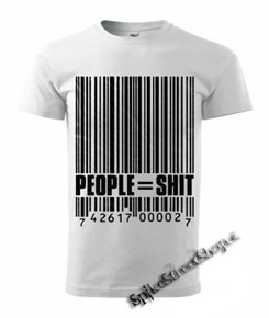 PEOPLE SHIT - biele pánske tričko (-70%=VÝPREDAJ)