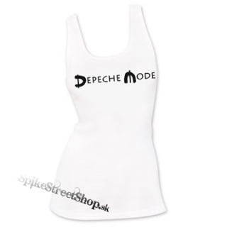 DEPECHE MODE - Spirit Logo - Ladies Vest Top - biele (-30%=VÝPREDAJ)