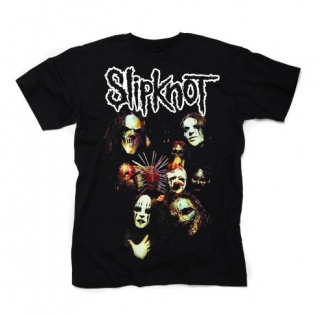SLIPKNOT - Mask Band Motive 1 - čierne pánske tričko (-60%=VÝPREDAJ)