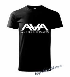 ANGELS & AIRWAVES - biele logo - čierne detské tričko