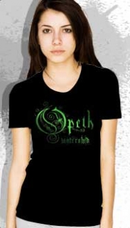 OPETH - Foil Logo Ladies Skinny Fit - čierne dámske tričko (-30%=VÝPREDAJ)