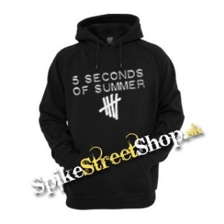 5 SECONDS OF SUMMER - Logo - čierna pánska mikina (-30%=VÝPREDAJ)