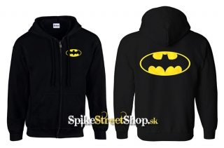 BATMAN - Yellow Logo - mikina na zips (-30% Výpredaj)