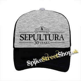 SEPULTURA - Brasil - šedočierna sieťkovaná šiltovka model "Trucker"