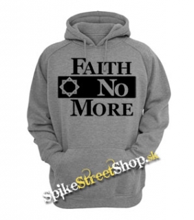 FAITH NO MORE - Logo - šedá pánska mikina (-60%=VÝPREDAJ)