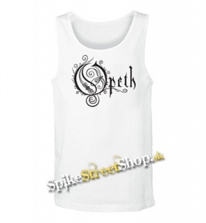 OPETH - Logo - Mens Vest Tank Top - biele (-50% Výpredaj)