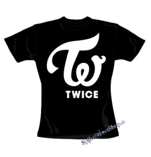 TWICE - Logo - čierne dámske tričko (-30% Výpredaj)
