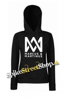 MARCUS & MARTINUS - Logo - čierna dámska mikina (-30% Výpredaj)