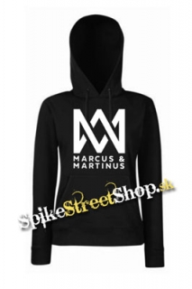 MARCUS & MARTINUS - Logo - čierna dámska mikina (-60% Výpredaj)