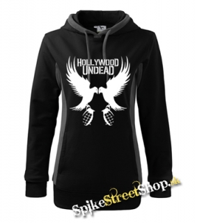 HOLLYWOOD UNDEAD - Doves - čierna dámska mikina (-70% Výpredaj)