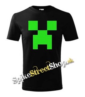 MINECRAFT - Creeper - čierne pánske tričko (-30% Výpredaj)