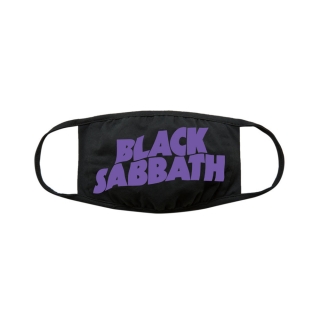 BLACK SABBATH - Wavy Logo - rúško na tvár