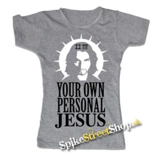 DAVE GAHAN - Personal Jesus - šedé dámske tričko (-60%=VÝPREDAJ)