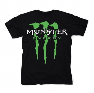 MONSTER - Energy Logo Crest - čierne pánske tričko (-50%=VÝPREDAJ)