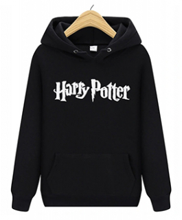 HARRY POTTER - Wizard Fantasy Logo - čierna detská mikina (-50%=VÝPREDAJ)