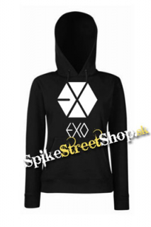 EXO - Logo - čierna dámska mikina (-60%=VÝPREDAJ)