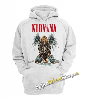 NIRVANA - KURT COBAIN - Angel - šedá pánska mikina (Výpredaj -50%)