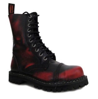 Topánky KMM 10D BLACK/RED - 10 dierkové