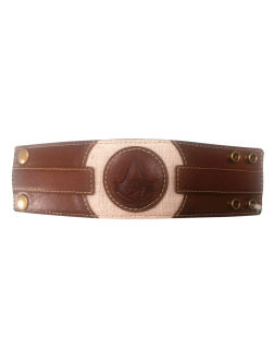 ASSASSINS CREED ORIGINS - Embossed Icon Wristband - kožený náramok (Výpredaj)