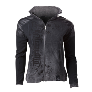ALCHEMY - ZIP Sweatshirt Natural Born Sinner - sivá dámska mikina (Výpredaj)