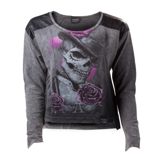 ALCHEMY - Dead Droog Sweatshirt - sivý dámsky sveter (Výpredaj)
