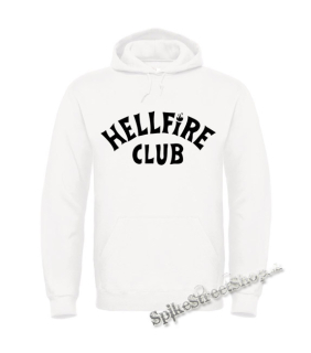 STRANGER THINGS - HELLFIRE CLUB - Logo - biela pánska mikina