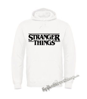 STRANGER THINGS - Logo - biela pánska mikina