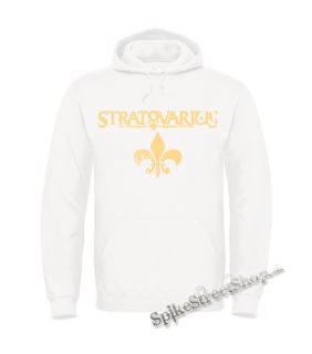 STRATOVARIUS - Gold Logo - biela pánska mikina