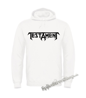 TESTAMENT - Logo - biela pánska mikina
