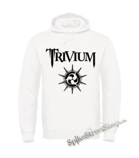 TRIVIUM - Black Logo - biela pánska mikina