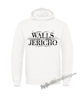 WALLS OF JERICHO - Logo - biela pánska mikina