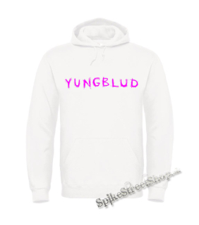 YUNGBLUD - Pink Logo - biela pánska mikina