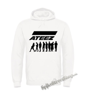 Biela detská mikina ATEEZ - Logo & Silhouette